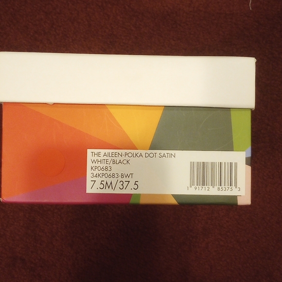NWT Katy Perry Aileen Polka Dot Satin white/black 7.5 - Picture 8 of 8